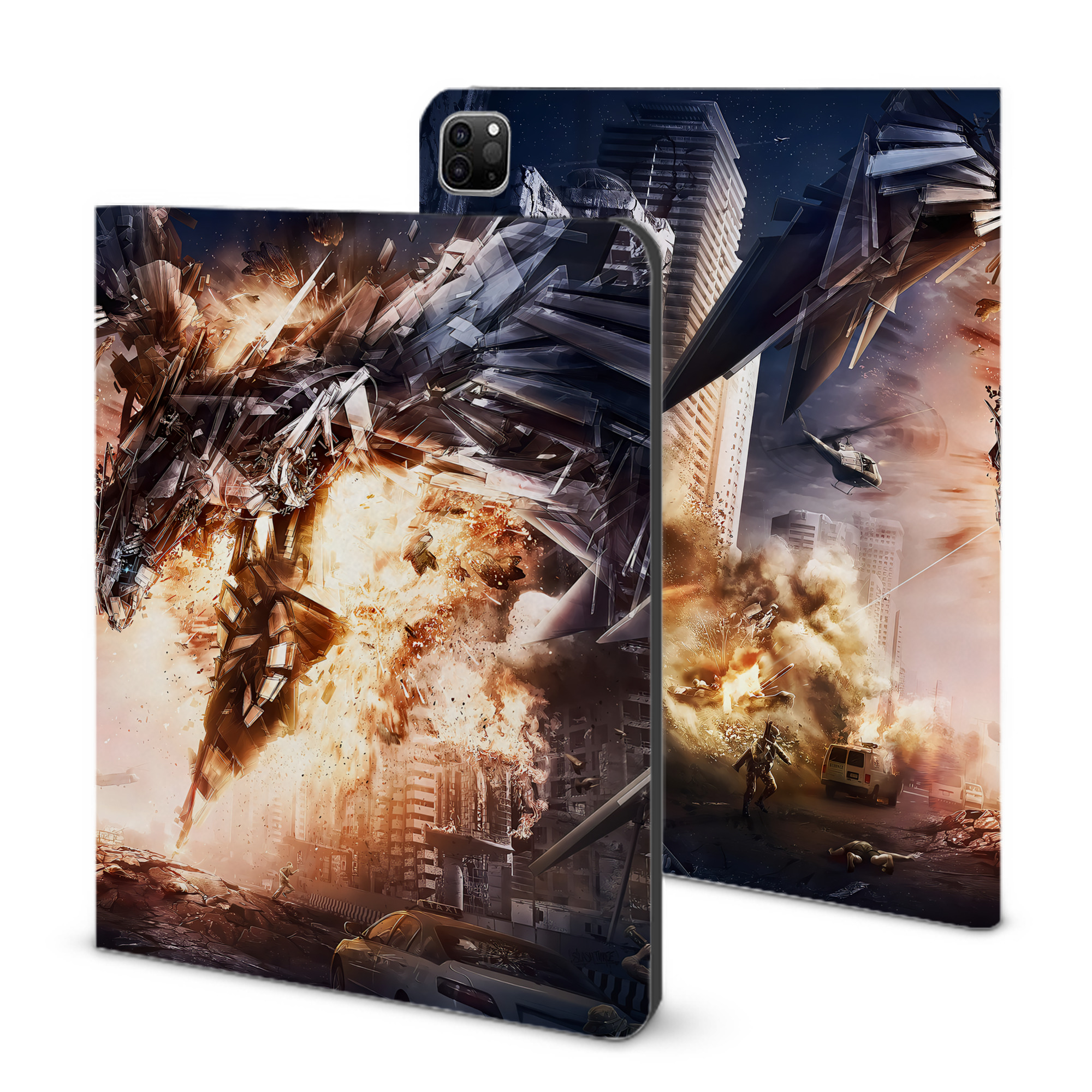 （画像用） Transformers トランスフォーマー IPad ケース ブック型 PUレザー TPU 耐衝撃 軽量 薄型 ペン収納なし 全面保護 IPad 各モデル対応